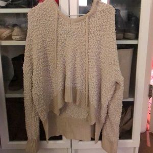 Hooded cream VICI sweater